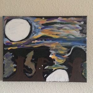 “Bright Darkness” wall art/painting 🌜